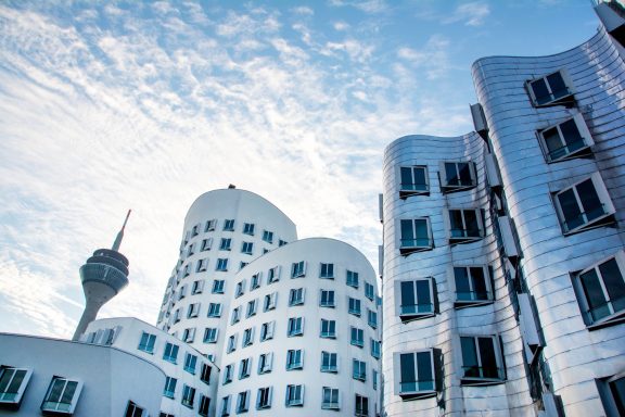 Medienhafen mit Gehry Bauten